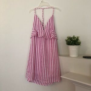 Pink and white dress!